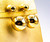 Art Deco Style Handcrafted Yellow Gold Dangle Stud Earrings