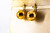 Art Deco Style Handcrafted Yellow Gold Dangle Stud Earrings