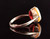 Vintage Art Deco 9 Karat Yellow Gold Sardonyx Signet Ring, Dainty