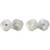 Art Deco Diamond Sapphire Platinum-Topped 14 Karat Gold  Octagonal Cufflinks