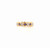 Art Deco Style 18 Karat Yellow Gold 0.08 Karat White Diamond Amethyst Band Ring