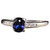 Antique Art Deco Platinum Diamond and Sapphire Engagement Ring