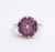 Art Deco Amethyst and Diamond Posey Ring