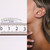 0.30 Carat Real Diamond Ear Climber in 14 Karat White Gold - Shlomit Rogel