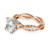 Tacori Diamond Ring in 18 Karat Rose Gold GIA Certified G SI2 2.37 Carat