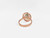 18k Ring Rose Gold Ring Diamond Ring Emerald Ring Emerald Oval Ring Gold