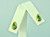 Pear Cut Emerald Dome Stud Earrings 18 Karat Yellow Gold