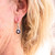 Art Deco Style Diamond Sapphire Platinum Drop Earrings