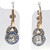 Art Deco Style Diamond Sapphire Platinum Drop Earrings