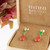 Intini Jewels Coral Tear Emerald Diamond 18 Karat Yellow Gold Bold Drop Earrings