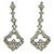 1930s Art Deco 5.50 Carat Diamond Gold Drop Earrings