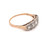 Original Art Deco 13 Diamonds Platinum 18k Yellow Gold Ring