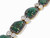 Emeralds Diamond Roses Silver-Gilt Necklace Pendant