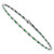 AimÃ©e Alternate Baguette Emerald with Round Diamond Bracelet in 18K White Gold
