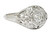 Early Art Deco Diamond Platinum 18 Karat White Gold Foliate Engagement Ring