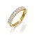 3 Carat Emerald Cut Diamond Band, 18 Karat Yellow Gold VS1 Wedding Band