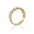 3 Carat Emerald Cut Diamond Band, 18 Karat Yellow Gold VS1 Wedding Band