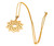Arabesque Deco Andalusian Style Pendant Necklace in 18kt Gold