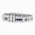 12 Carat Platinum Art Deco Diamond Sapphire Bracelet