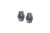 Blue Sapphire, Ruby with Diamond Earrings 18 Karat White Gold