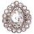 1.5 Carat Rose Cut Diamond Platinum Cocktail Ring Estate Fine Jewelry