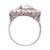 1.5 Carat Rose Cut Diamond Platinum Cocktail Ring Estate Fine Jewelry