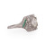 Art Deco Platinum 1.26 Ct GIA Certified Diamond and Emerald Vintage Ring