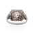 Art Deco Platinum 1.26 Ct GIA Certified Diamond and Emerald Vintage Ring