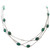 Emeralds by the Yard Platinum Necklace