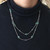 Emeralds by the Yard Platinum Necklace