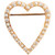 1.00 Carat Total Weight Diamond Yellow Gold Brooch