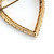 1.00 Carat Total Weight Diamond Yellow Gold Brooch