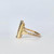 Art Deco Onyx and 9 Carat Gold Initial Ring