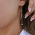 0.35 Carat Diamond Chain Threader Earrings in 14k White Gold, Shlomit Rogel