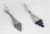 Diamond and Sapphire Earrings 18 Karat White Gold 6.86 Carat