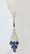 Diamond and Sapphire Earrings 18 Karat White Gold 6.86 Carat