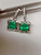 Certified 10.77 Carat Square Colombian Emerald Diamond Earrings 18 Karat