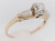 Art Deco Antique Old European Diamond Two-Tone Gold Filigree Ring