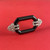 Art Deco Diamond Onyx Geometric Openwork Brooch Platinum 1920s/1930s French