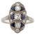 .25 Carat Total Weight Art Deco Diamond Platinum Engagement Ring