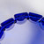 1928 RenÃ© Lalique Cerisier Bracelet Cobalt Blue Glass White Patina, Leaves