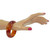 Bakelite Bracelet Bangle Carved Red Tea Amber