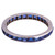 Art Deco Sapphire and Platinum Full Eternity Band