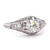 Art Deco GIA 0.90 Carat Old European Cut Diamond Platinum Engagement Ring