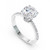 2.21 Carat GIA Certified Diamond Solitaire Engagement Ring in 18K White Gold