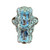 Antique Art Deco Belais Aquamarine Filigree 14 Karat White Gold Ring
