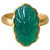 6.41 Carat Natural Emerald Carving Ring Set in 18 Karat Gold