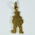 French Art Deco Sailor Gold Enamel Charm