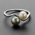 Natural Pearl Ring in Platinum GIA Certified Art Deco