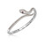 2.47 Carat Diamond and 0.04 Carat Ruby Snake, Snake Diamond and Ruby Bracelet